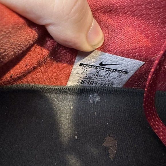 Mens Nike Metcon 1 Gym Red Weightlifting Training Shoes Sneakers Size 11 M GUC - Picture 8 of 8